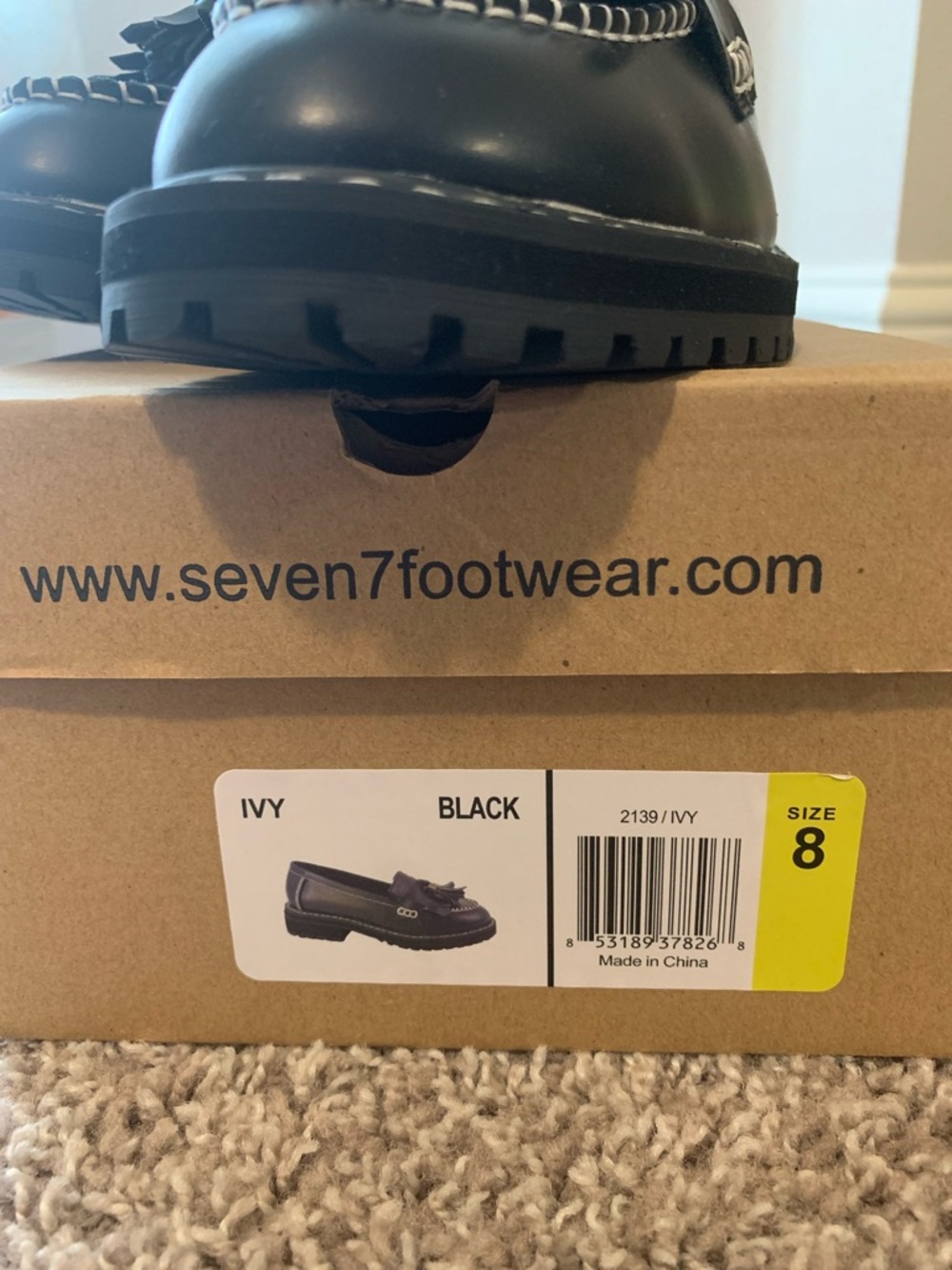 Seven7  Black Tassel Loafers - Picture 4 of 6
